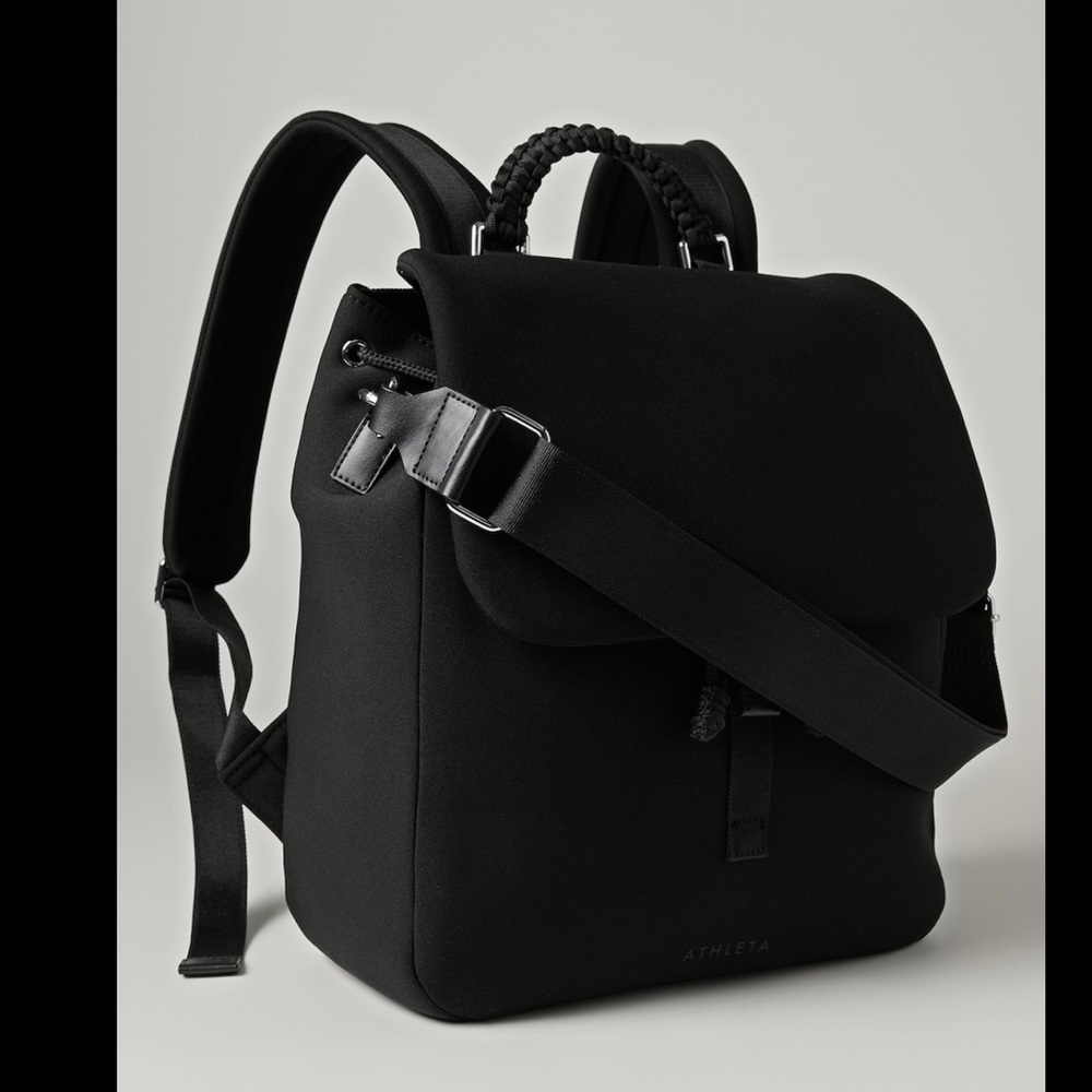 Athleta Revive Convertible Backpack Black Water Resistant